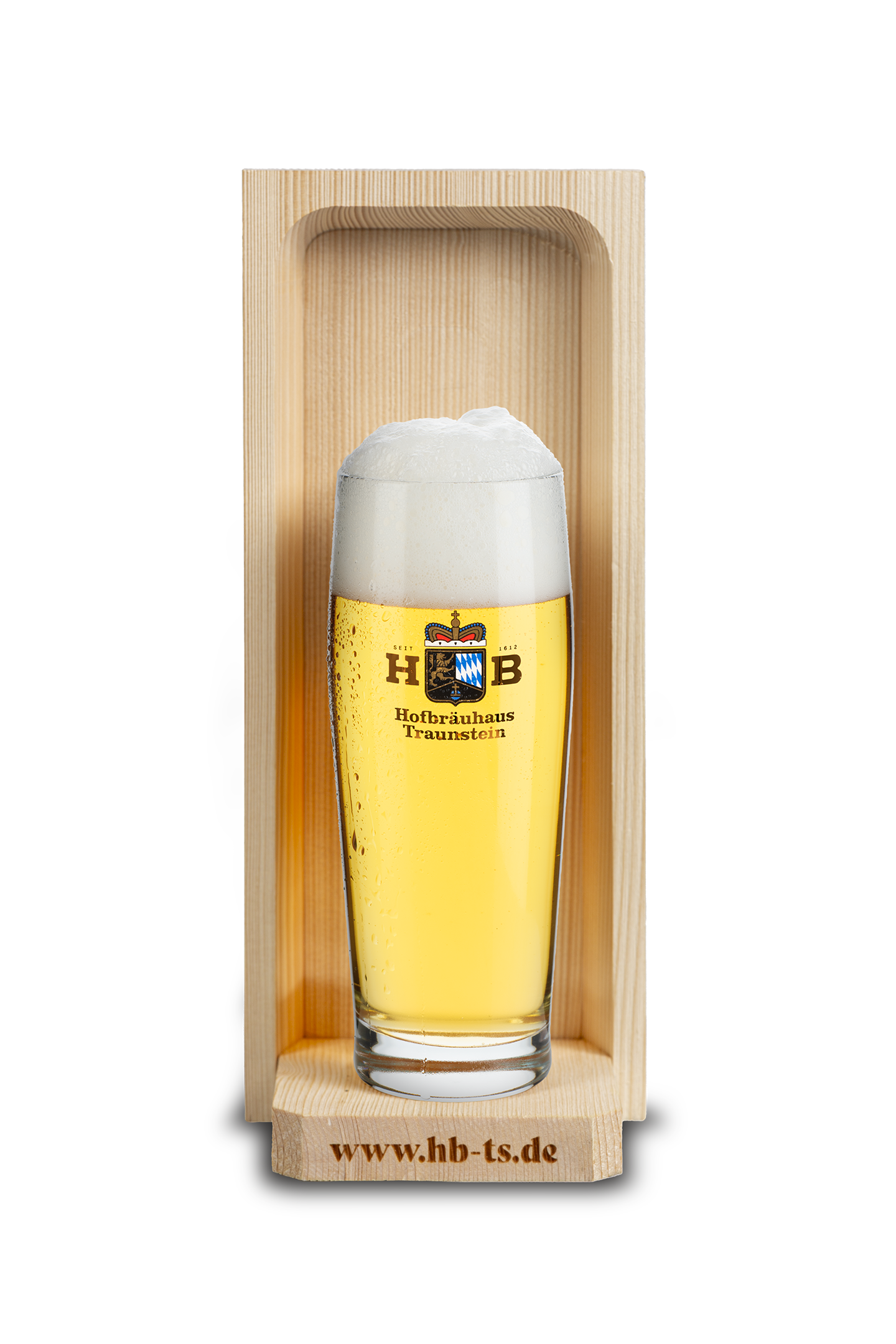 Shade-providing beer glass