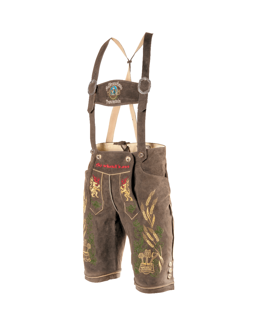 Braune Herren Lederhose - Hofbräuhaus Traunstein