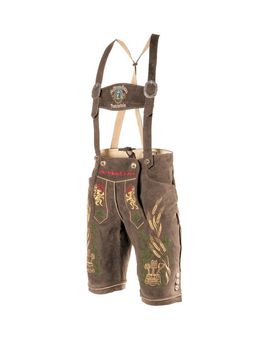 Braune Herren Lederhose - Hofbräuhaus Traunstein