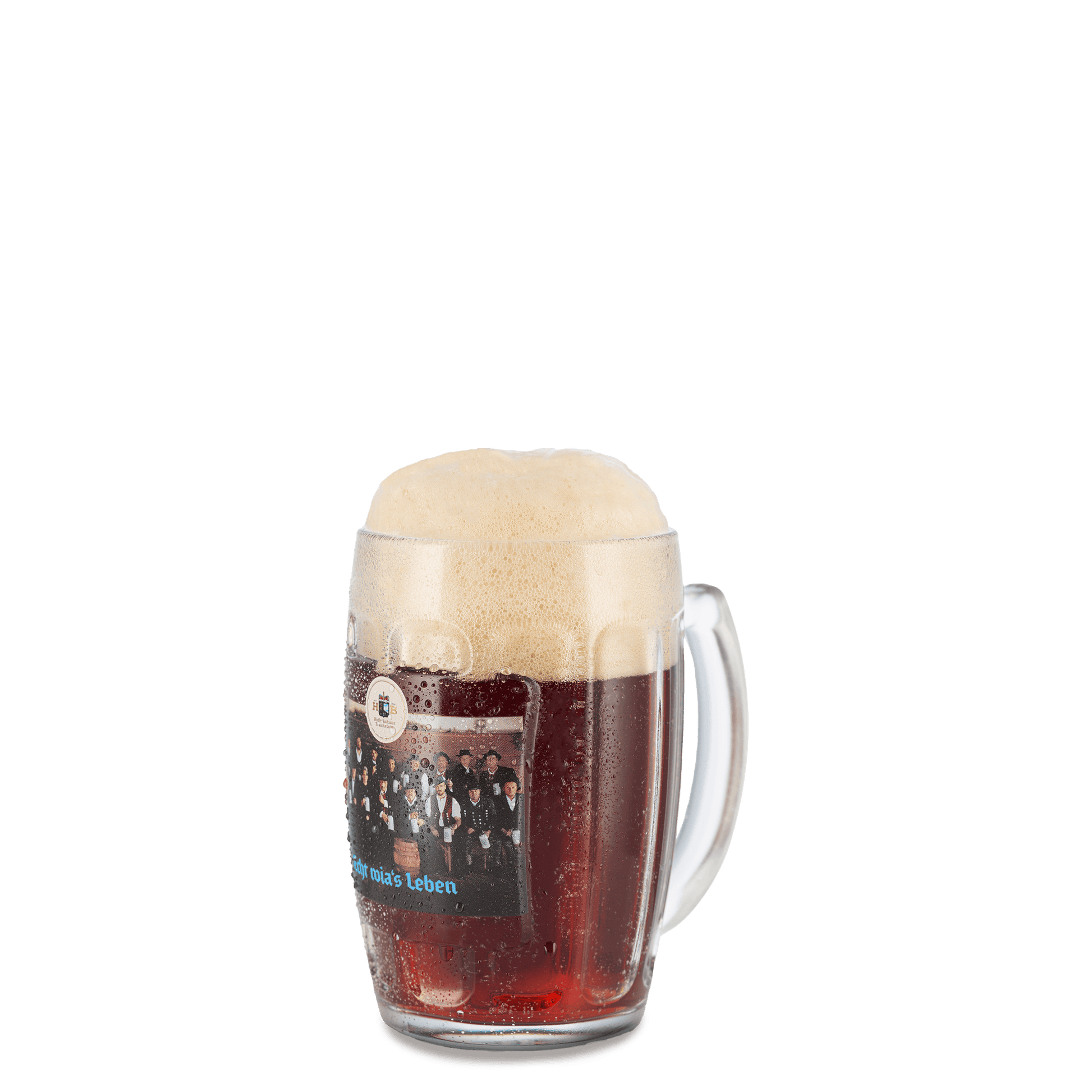 Dunkle Gestalten Glaskrug 0,5l - Hofbräuhaus Traunstein