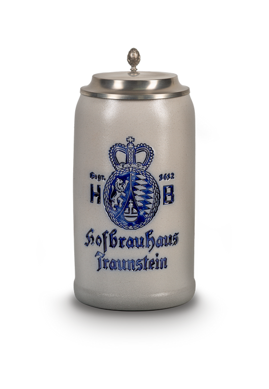 Historical stein 1l with pewter lid